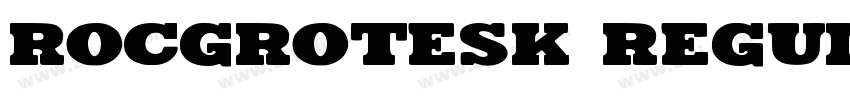rocgrotesk regular字体转换